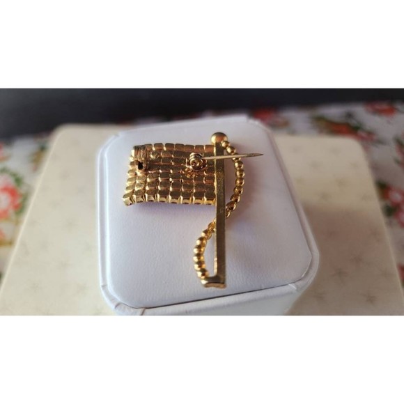 Vintage American Flag Rhinestone Brooch - Picture 8 of 10
